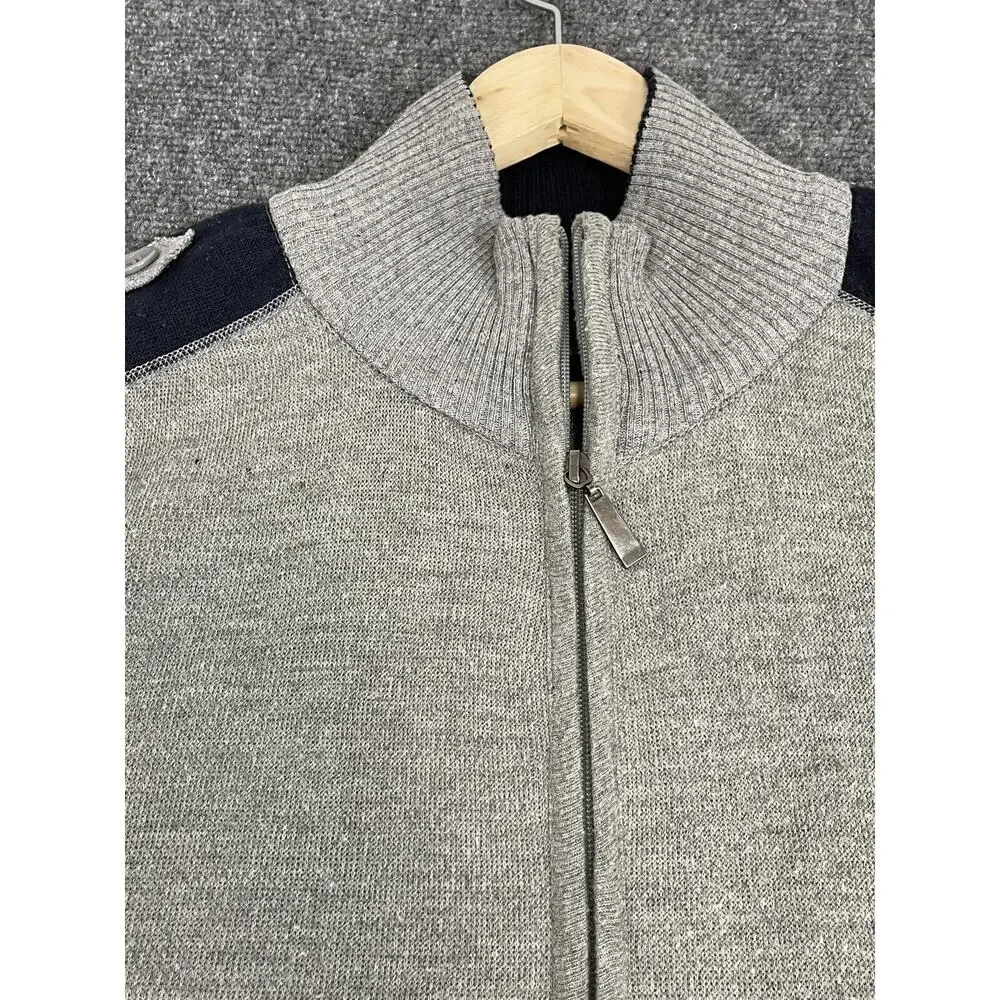Alberto Cardinali Sweater Mens Extra Large Slim Zip Cardigan Sweatshirt N304